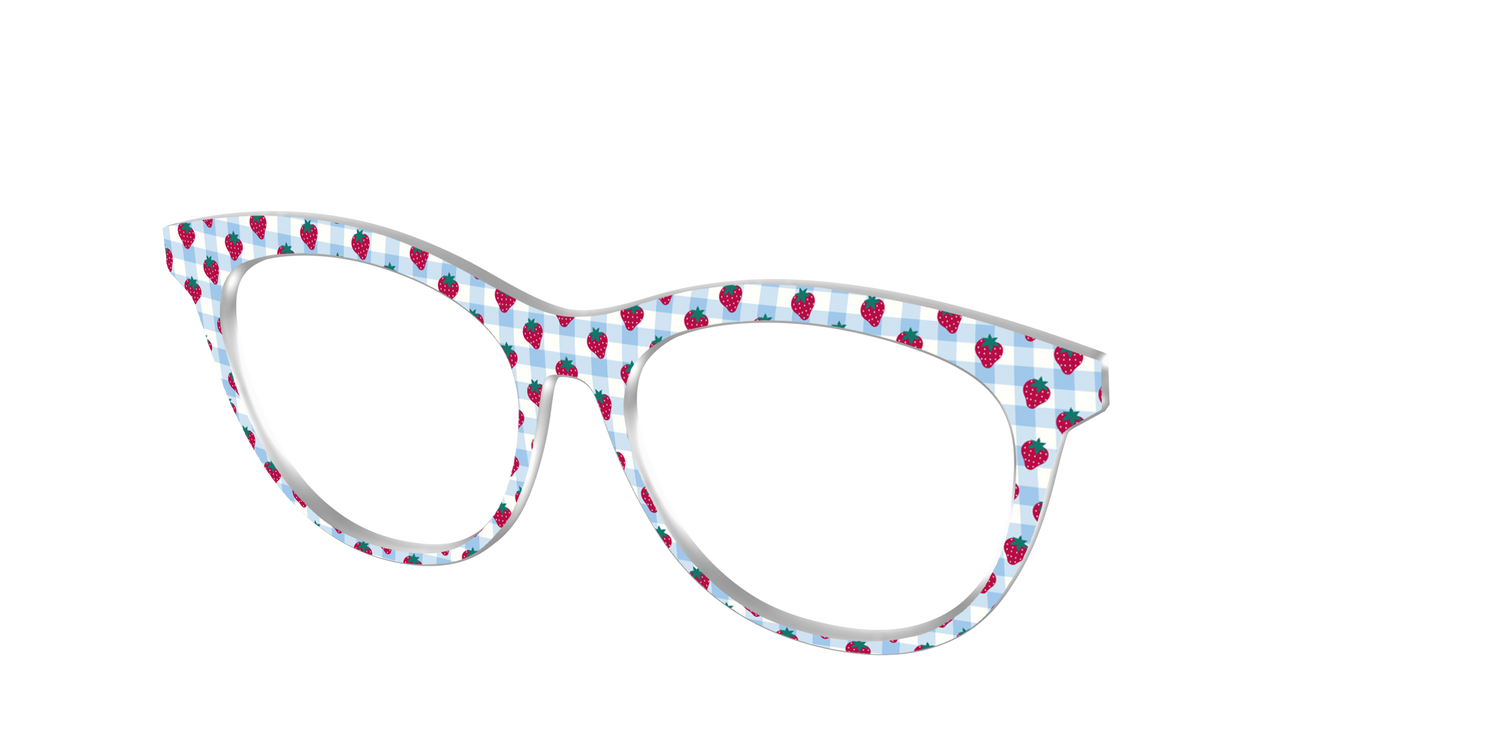 The Berry Picnic Gingham - Angle Top Image - Pair Eyewear