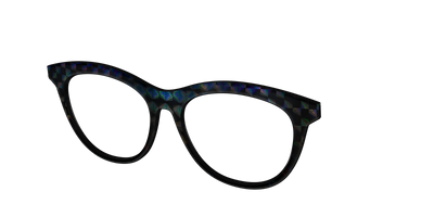 The Black Holographic Twister - Angle Top Thumbnail - Pair Eyewear