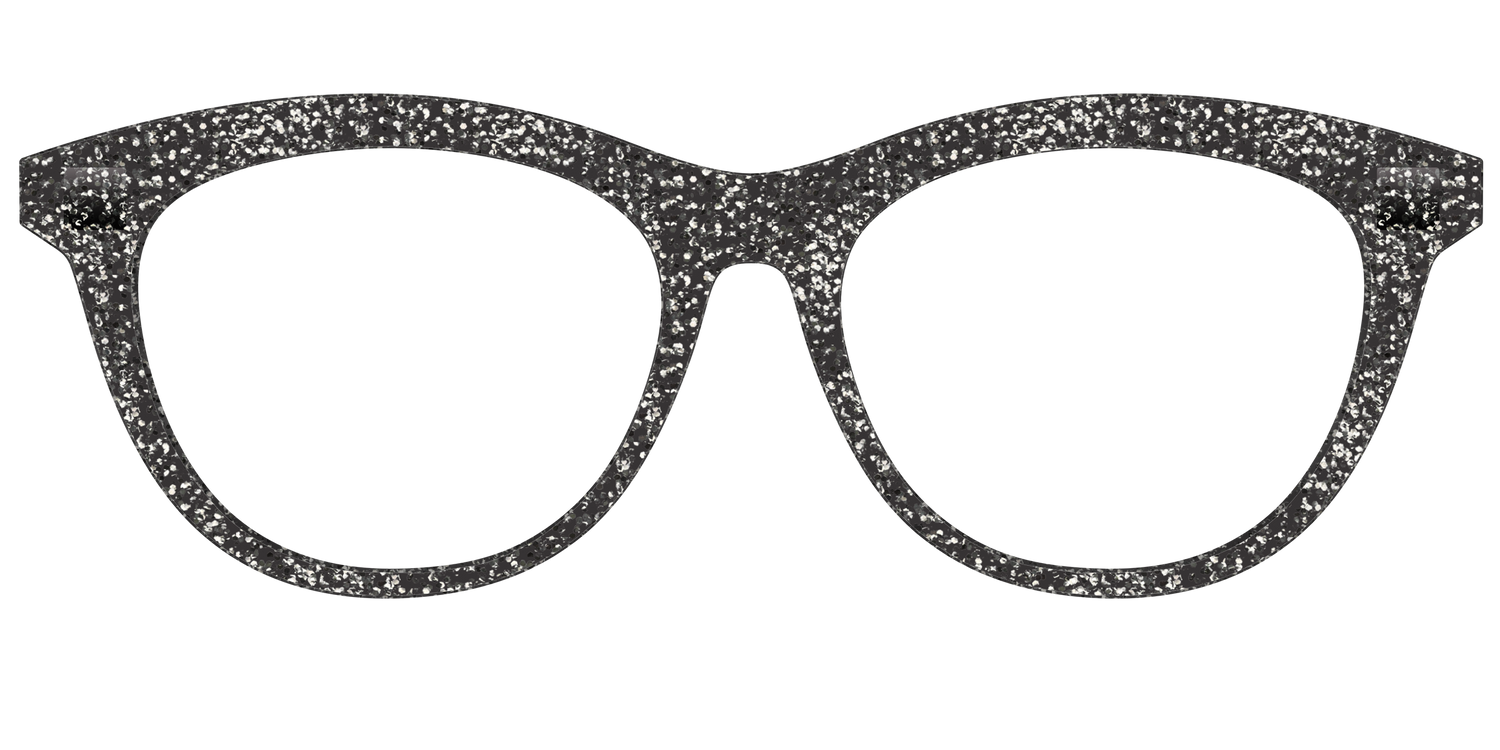 The Black Sparkle - Front Top Image - Pair Eyewear