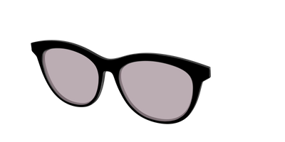 The Black with Gray Gaming Lens - Angle Top Thumbnail - Pair Eyewear