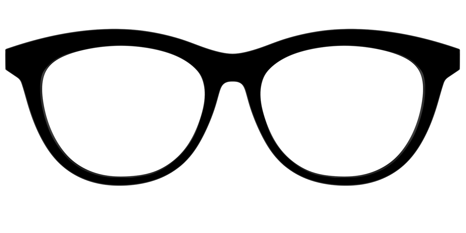 The Black - Front Top Image - Pair Eyewear