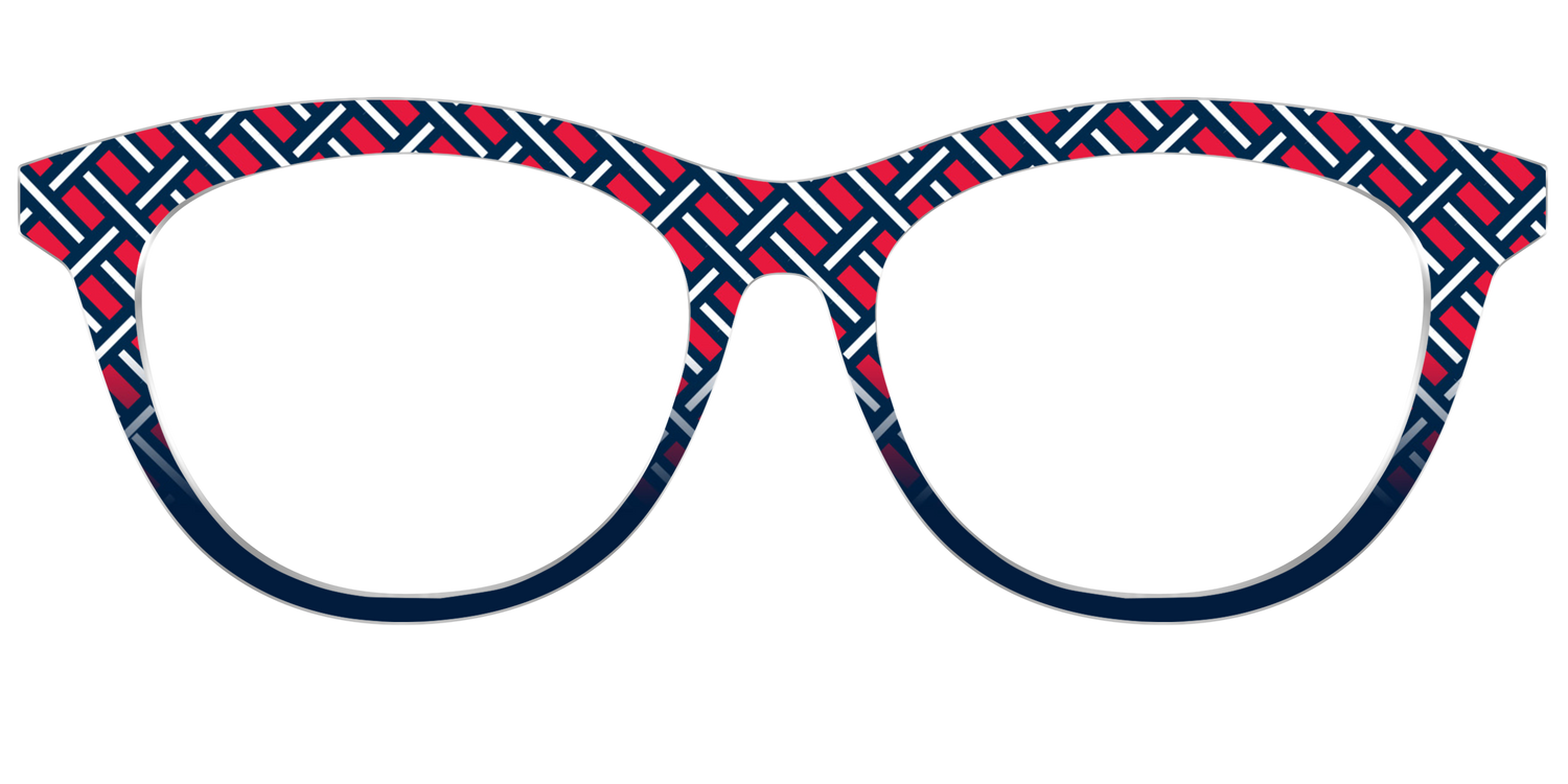 The Block Party Check - Front Top Image - Pair Eyewear