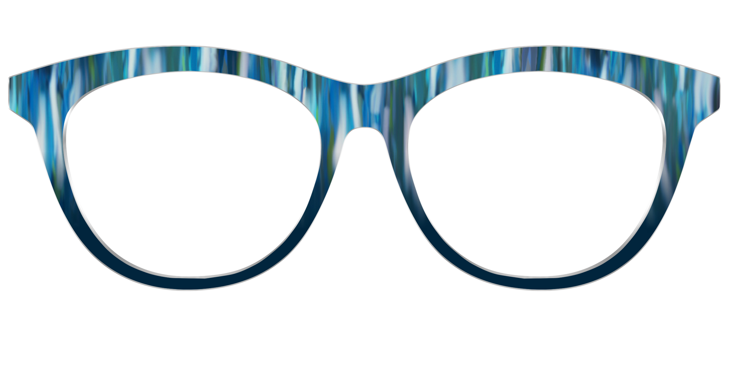 The Blueberry Brushstrokes - Front Top Image - Pair Eyewear