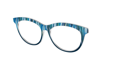 The Blueberry Brushstrokes - Angle Top Thumbnail - Pair Eyewear