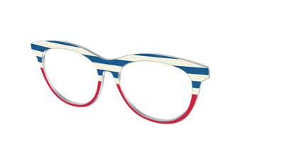 The Bold Stripes Split - Angle Top Thumbnail - Pair Eyewear