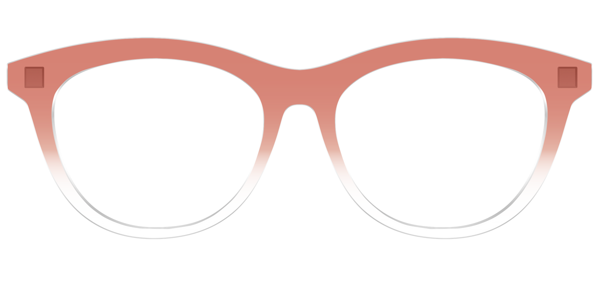 The Burnt Orange Gradient Crystal - Front Top Image - Pair Eyewear