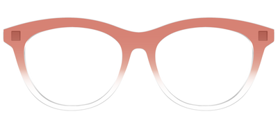 The Burnt Orange Gradient Crystal - Front Top Thumbnail - Pair Eyewear