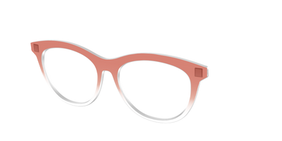 The Burnt Orange Gradient Crystal - Angle Top Thumbnail - Pair Eyewear