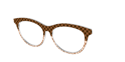 The Cappuccino Check Split - Angle Top Thumbnail - Pair Eyewear