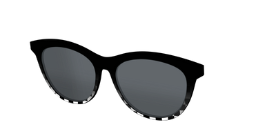 The Polarized Checkerboard Fade Sun Top - Angle Top Thumbnail - Pair Eyewear