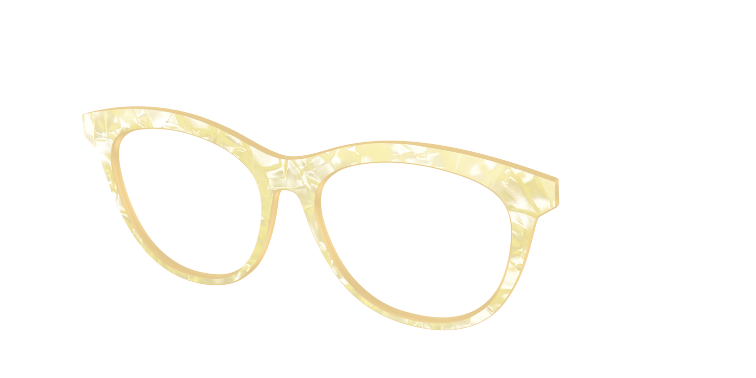 The Citrine Pearl Marble - Angle Top Image - Pair Eyewear