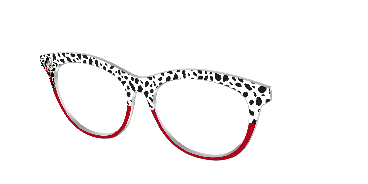 Cruella's Wicked Glamour Split - Angle Top Image - Pair Eyewear