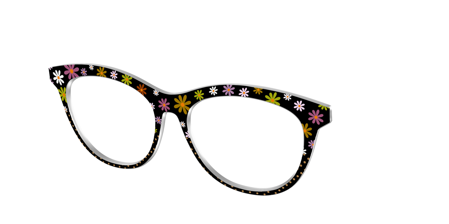 The Daisy Dot Split - Angle Top Image - Pair Eyewear