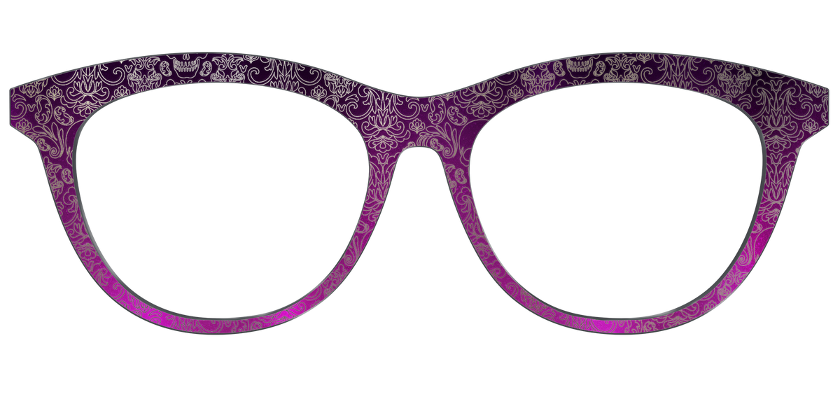 The Dark Romance Foil Damask - Front Top Image - Pair Eyewear