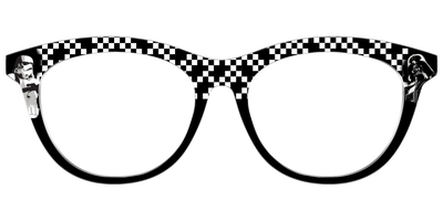 Dark Side Checker Split - Front Top Thumbnail - Pair Eyewear
