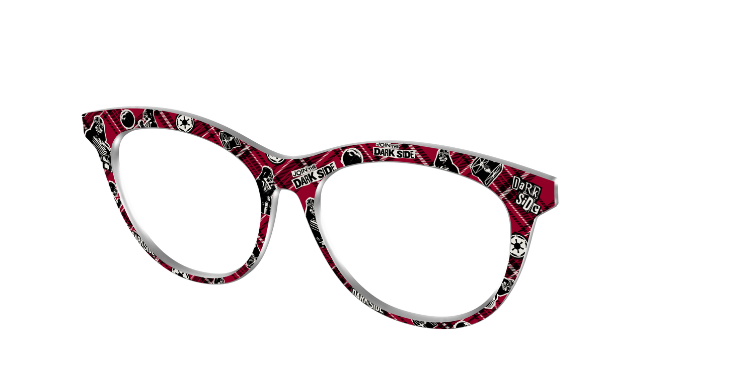 Dark Side Plaid - Angle Top Image - Pair Eyewear