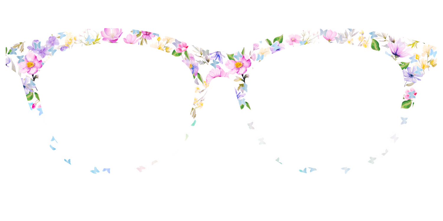 The Delicate Flower Crown with Butterfly Glitter - Front Top Image - Pair Eyewear