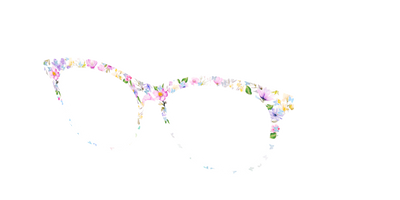 The Delicate Flower Crown with Butterfly Glitter - Angle Top Thumbnail - Pair Eyewear