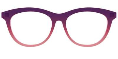 The Desert To Dusk Gradient Crystal - Front Top Thumbnail - Pair Eyewear