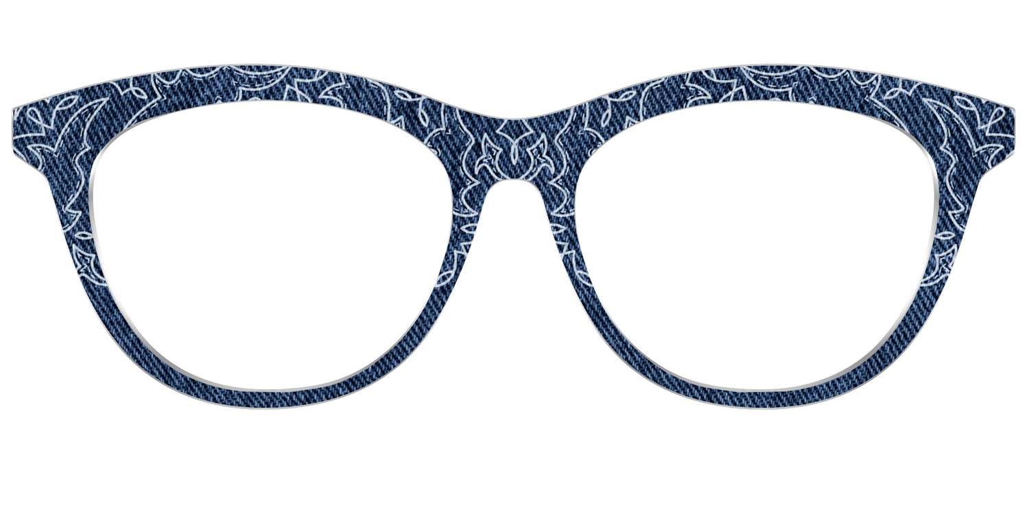 The Embroidered Indigo - Front Top Image - Pair Eyewear