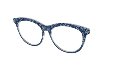 The Embroidered Indigo - Angle Top Thumbnail - Pair Eyewear