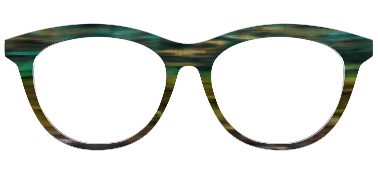 The Emerald Gradient Horn - Front Top Image - Pair Eyewear