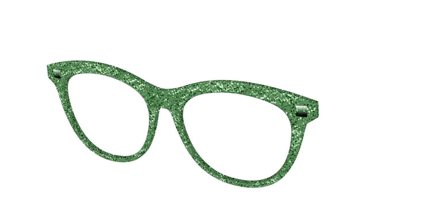 The Emerald Sparkle - Angle Top Image - Pair Eyewear
