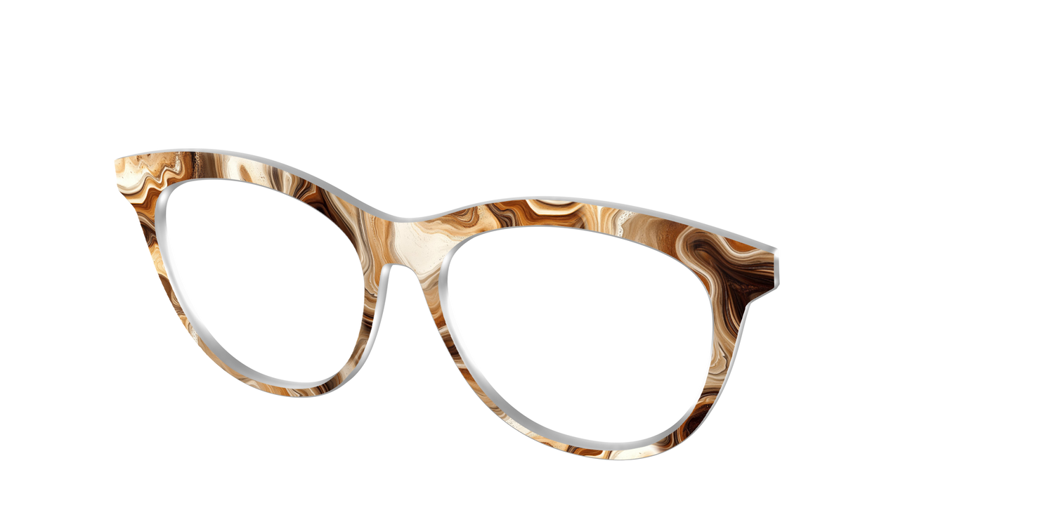 The Espresso Marble - Angle Top Image - Pair Eyewear