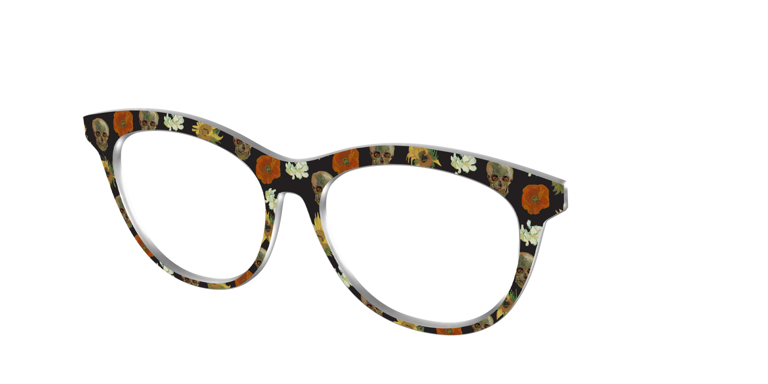 The Floral Skulls - Angle Top Image - Pair Eyewear