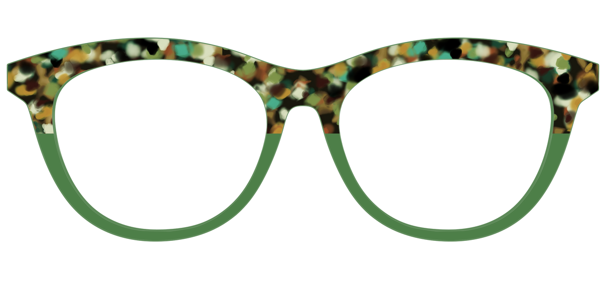 The Forest Tortoise Crystal Split - Front Top Image - Pair Eyewear