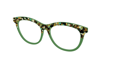 The Forest Tortoise Crystal Split - Angle Top Thumbnail - Pair Eyewear