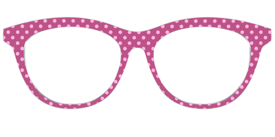 The Fuchsia Polka Dots - Front Top Thumbnail - Pair Eyewear