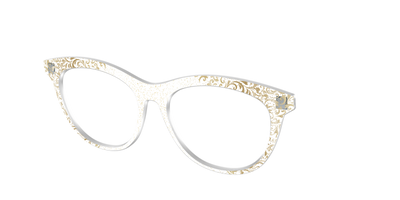 The Golden Flair Glitter Crystal with Gold Foil - Angle Top Thumbnail - Pair Eyewear