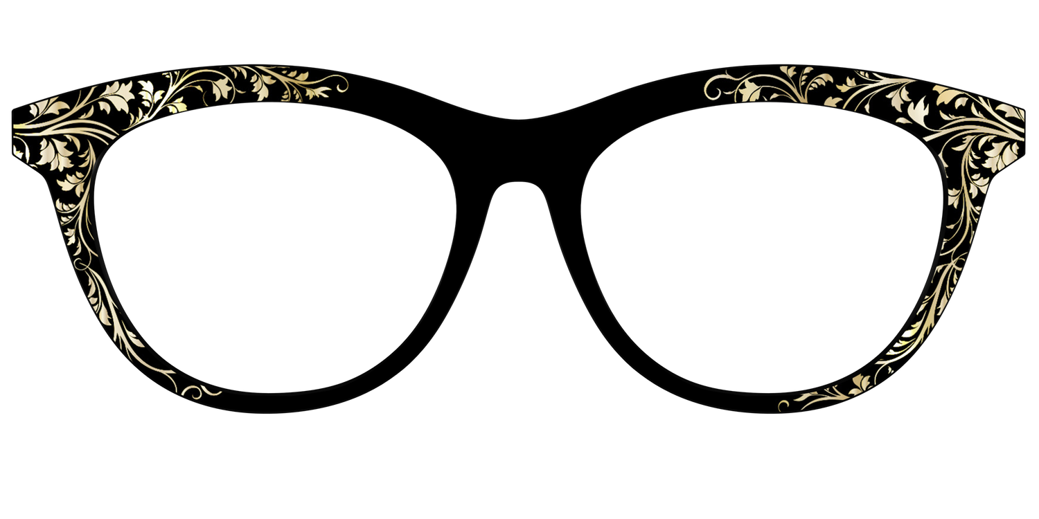 The Gold Foil Vines - Front Top Image - Pair Eyewear