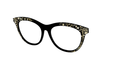 The Gold Foil Vines - Angle Top Thumbnail - Pair Eyewear