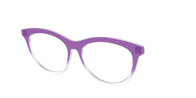 The Grape Gradient Crystal - Angle Top Thumbnail - Pair Eyewear