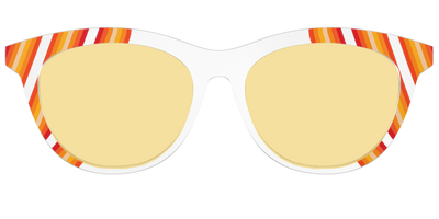 The Groovy Stripes with Citrine Yellow Lens - Front Top Thumbnail - Pair Eyewear