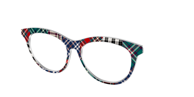 The Grunge Plaid Print Mix - Angle Top Thumbnail - Pair Eyewear