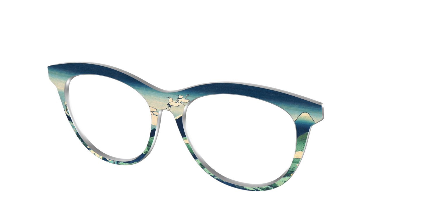 Hokusai View of Mount Fuji - Angle Top Image - Pair Eyewear