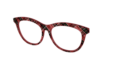 The Holly Plaid with Glitter - Angle Top Thumbnail - Pair Eyewear
