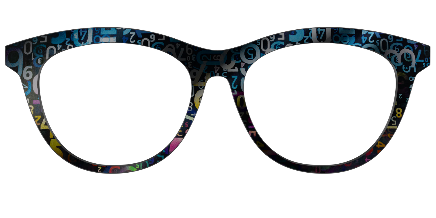 The Holographic Numbers - Front Top Image - Pair Eyewear
