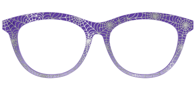 The Holographic Purple Webbed Crystal - Front Top Thumbnail - Pair Eyewear