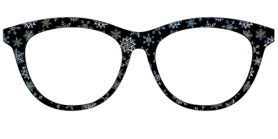 The Holographic Snowflakes - Front Top Thumbnail - Pair Eyewear
