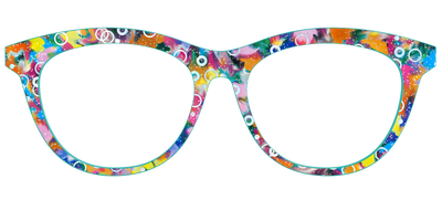 The Imaginative Tortoise with Bubble Glitter - Front Top Thumbnail - Pair Eyewear