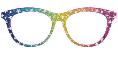 The Iridescent Rainbow Stars - Front Top Thumbnail - Pair Eyewear