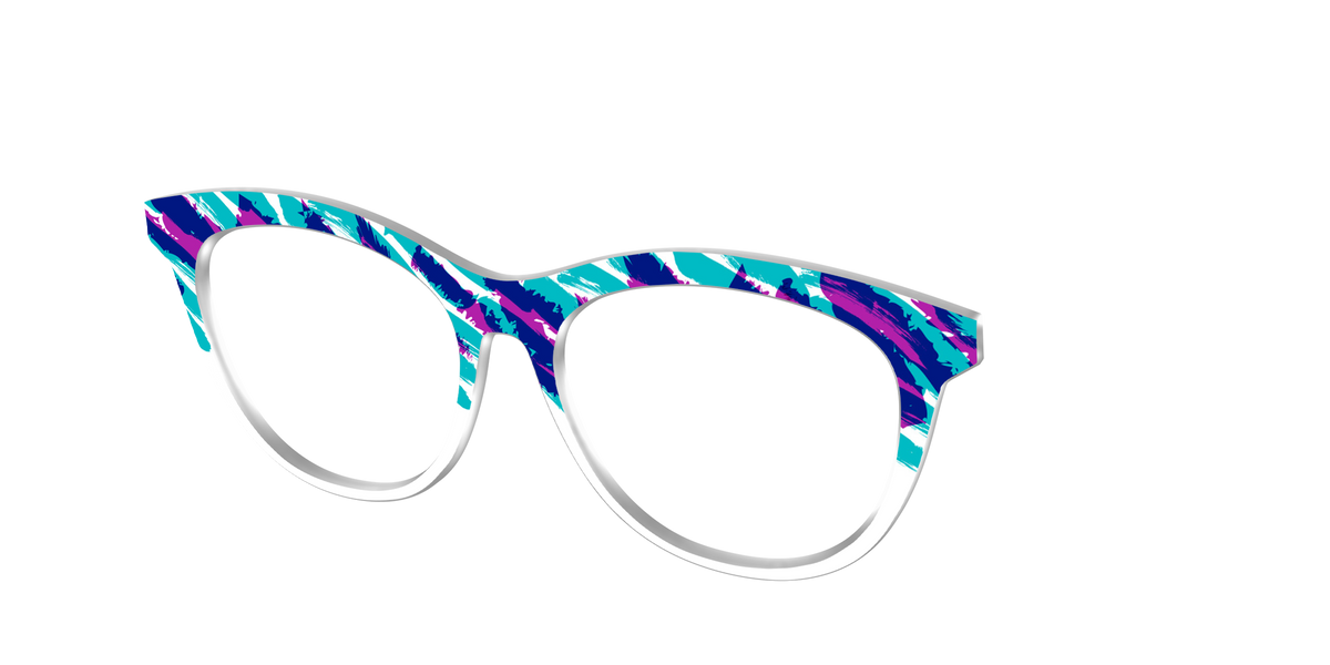 The Jazzy Scribble - Angle Top Image - Pair Eyewear
