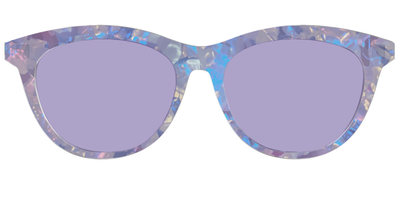 The Lavender Pearl Tort With Celestial Purple Lens - Front Top Thumbnail - Pair Eyewear