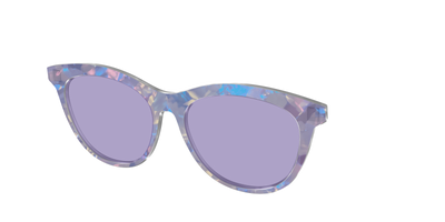 The Lavender Pearl Tort With Celestial Purple Lens - Angle Top Thumbnail - Pair Eyewear