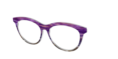 The Lilac Gradient Horn - Angle Top Thumbnail - Pair Eyewear