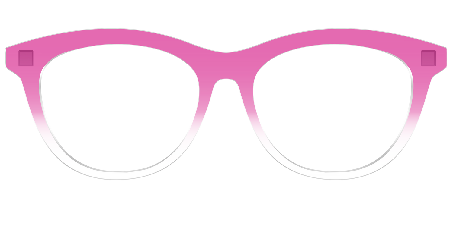 The Magenta Gradient Crystal - Front Top Image - Pair Eyewear